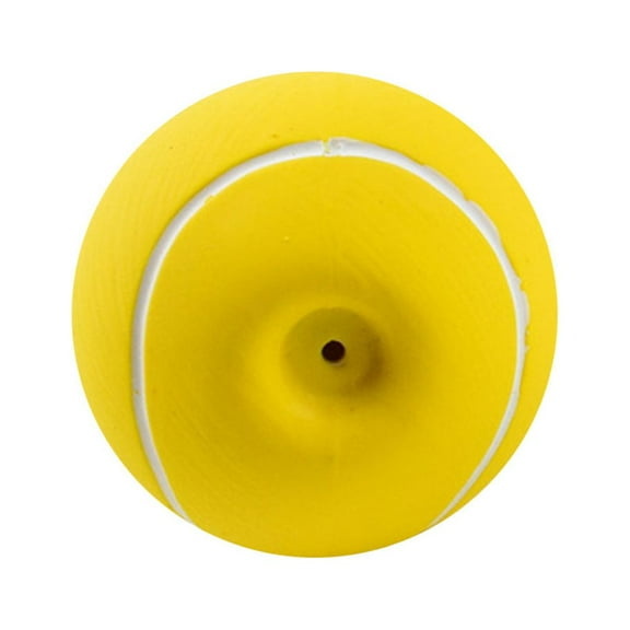 LEORX Pet Molar Plaything in Yellow Latex with Sound for Teeth Cleaning