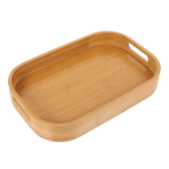 WINOMO Fruit Serving Tray Nan Phyllostachys Bamboo for Dessert Presentation 1Pc