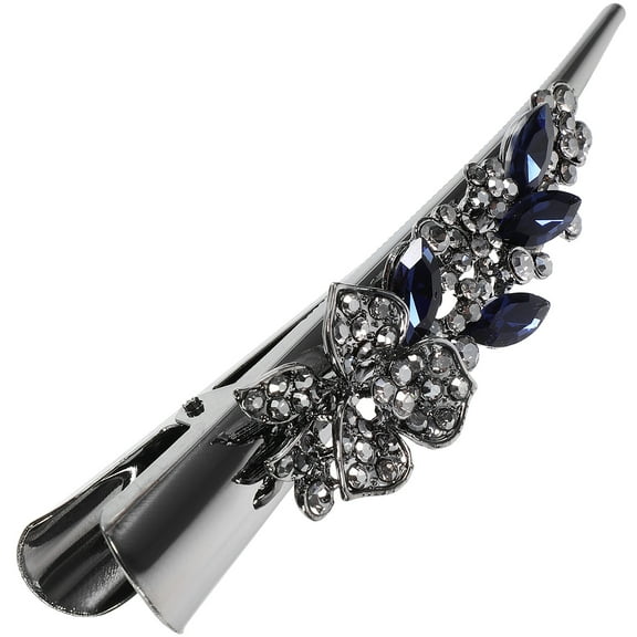 LEORX Rhinestone Hair Clip Vintage Hair Barrette Duck Billed 1Pcs