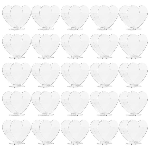 LEORX Heart Shaped Transparent Dessert Cups for Kitchen Use Ideal for Ice Cream and Cake Storage 40 Pieces