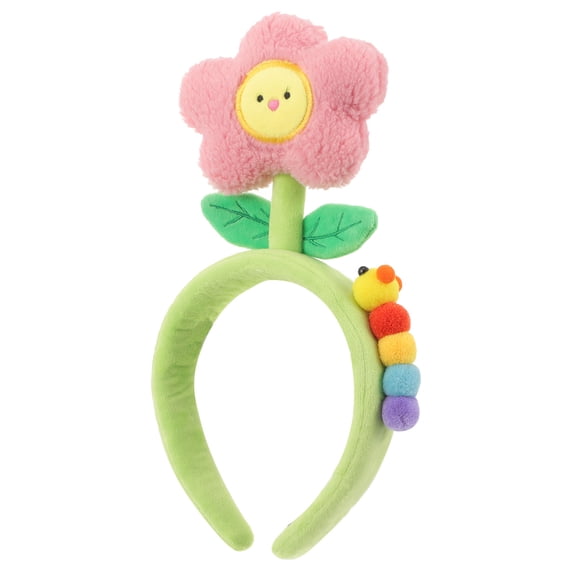 WINOMO Kawaii Headband Pink Cloth Hair Organization for Teenagers 1Set