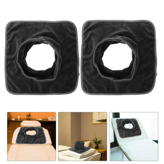 LEORX 2Pcs Comfortable Massage Table Covers with Hole for Spa and Salon Use