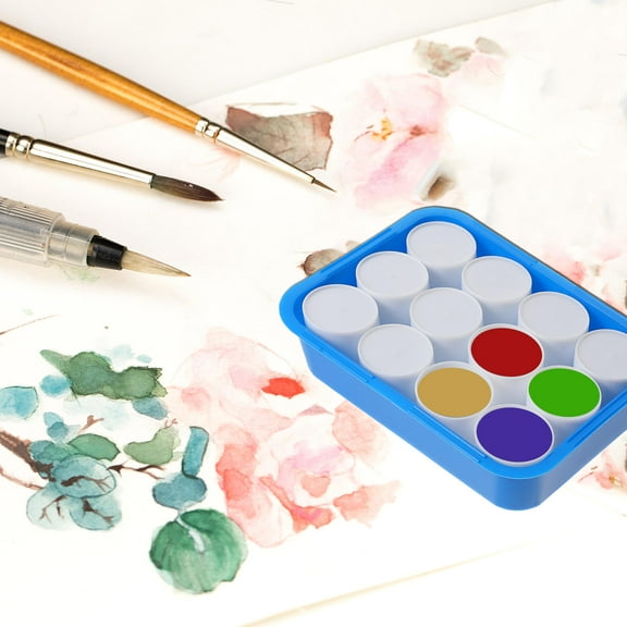 LEORX 1Set Multi Color Plastic Watercolor Pigment Box for Painting Tools
