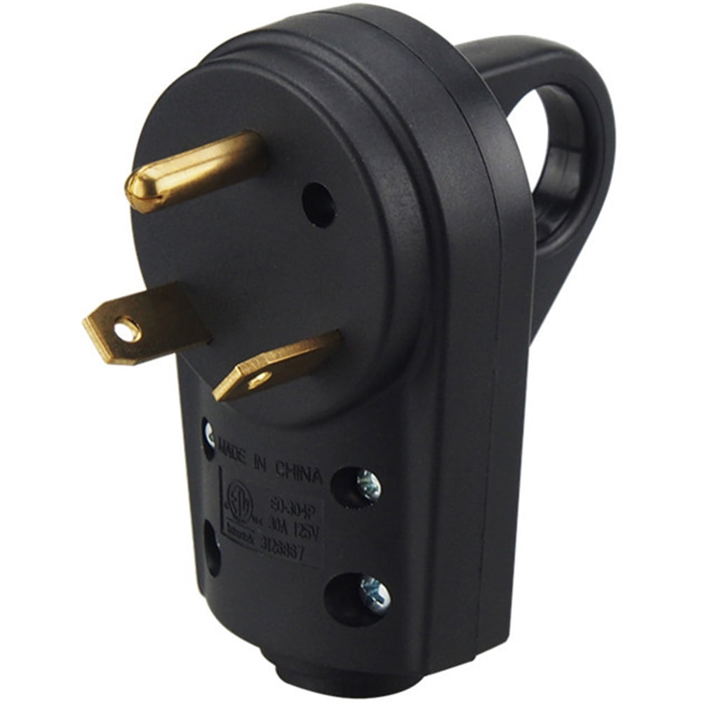 WINOMO RV Plug 30 Amp RV Replacement Male Plug 3-prong RV Plug with Handle US Plug
