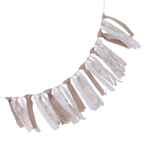 LEORX Pennant Bunting Gar Rustic Style for Bedroom Decor 1Pack