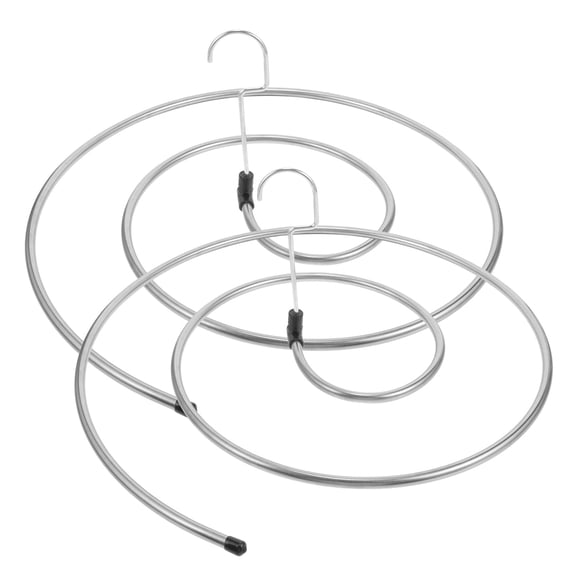 LEORX 2Pcs Spiral Bed Sheet Hanger Ventilated Metal Rack for Indoor Outdoor Use