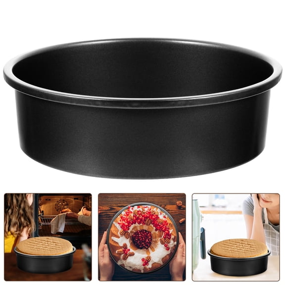 LEORX Round Detachable Baking Pan Carbon Steel Non Stick Mold for Kitchen Oven Use