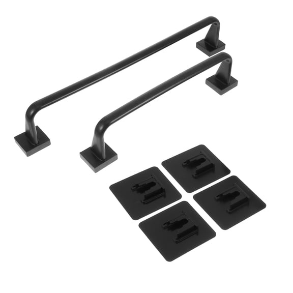 WINOMO Wall Towel Rack 2Pack Rectangular PP Towel Holder for Bathrooms and Kitchens