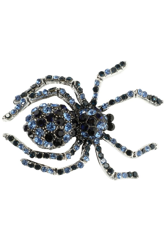costume jewelry spider brooch 1 Set vintage cubic zirconia decoration for women