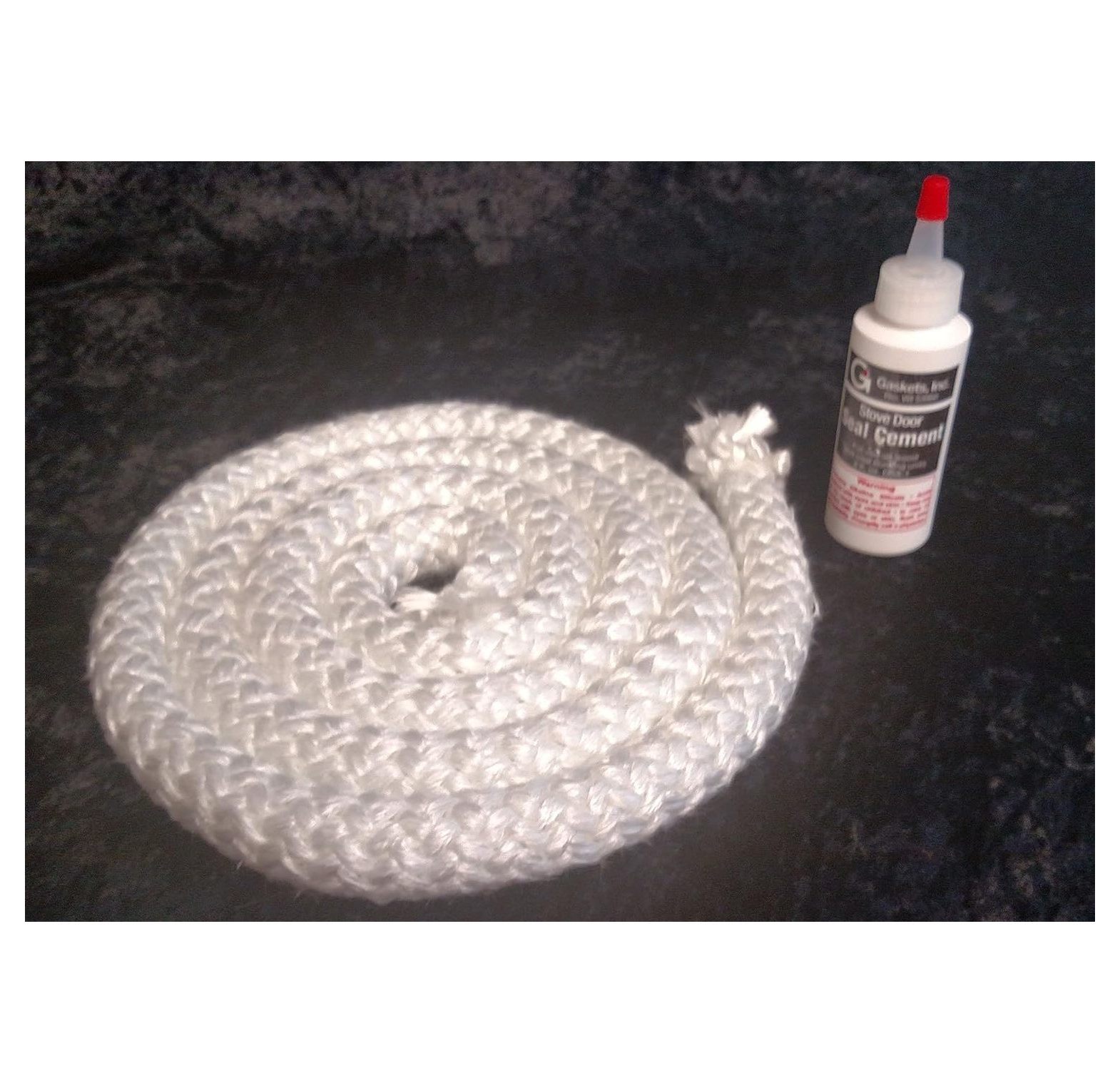 WINRICH 7/8" x 8' gasket w/adhesive Pellet Stove Fireplace Door Rope