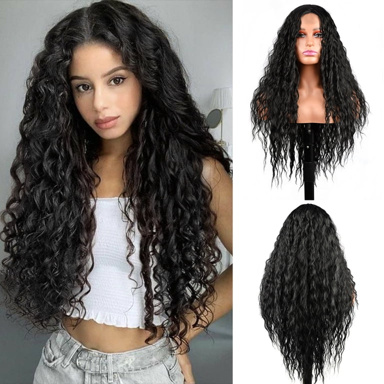 Heat friendly synthetic curly wig Amazon.com : SAPPHIREWIGS Curly Synthetic Lace Front Wigs  main image 4