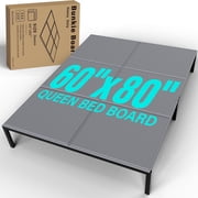 WINSOON 10mm Bunkie Board, Non-Slip Support Board for Mattress Sagging, Noise-Reducing Bed Slat Support Queen60"x80"