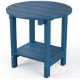 thumbnail image 1 of WINSOON 2-Tier Side Table Adirondack Table End Table Outdoor table with Storage Shelf Navy, 1 of 7