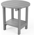 thumbnail image 1 of WINSOON 2-Tier Side Table Adirondack Table End Table with Storage Shelf Gray, 1 of 7