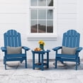 thumbnail image 1 of WINSOON Folding Adirondack Chair and Table Set 3 PCS Garden Patio Outdoor Chairs, Navy Blue, 1 of 8