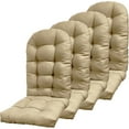 thumbnail image 1 of WINSOON 49x20x5 Inch Adirondack Chair Cushion Set of 4, Thickened and High Back Chair Cushion-Light Brown, 1 of 7