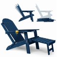 thumbnail image 1 of WINSOON All-Weather HDPE Adirondack Chair, Folding Design, Wide Seat with Cup Holder for Garden, Yard & Patio,Grey, 1 of 6