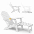 thumbnail image 1 of WINSOON All-Weather HDPE Adirondack Chair, Folding Design, Wide Seat with Cup Holder for Garden, Yard & Patio,Navy, 1 of 5
