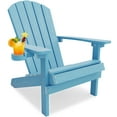 thumbnail image 1 of WINSOON All Weather HIPS Outdoor Plastic Adirondack Chair-Baby Blue, 1 of 7