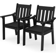WINSOON HIPS All Weather Outdoor Patio Dining Sets with Umbrella Hole& Aluminum FrameBlack