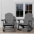 thumbnail image 1 of WINSOON Outdoor Oversized Rocking Chair,Adirondack Rocking Chair Set of 2-Gray, 1 of 7