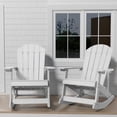 thumbnail image 1 of WINSOON Outdoor Oversized Rocking Chair,Adirondack Rocking Chair Set of 2-White, 1 of 6