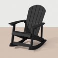 thumbnail image 1 of WINSOON Outdoor Rocking Chair,Adirondack Rocking Chair-Black, 1 of 6