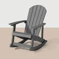 thumbnail image 1 of WINSOON Outdoor Rocking Chair,Adirondack Rocking Chair-Grey, 1 of 7
