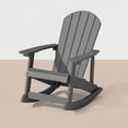 thumbnail image 1 of WINSOON Outdoor Rocking Chair,Adirondack Rocking Chair-Grey, 1 of 6