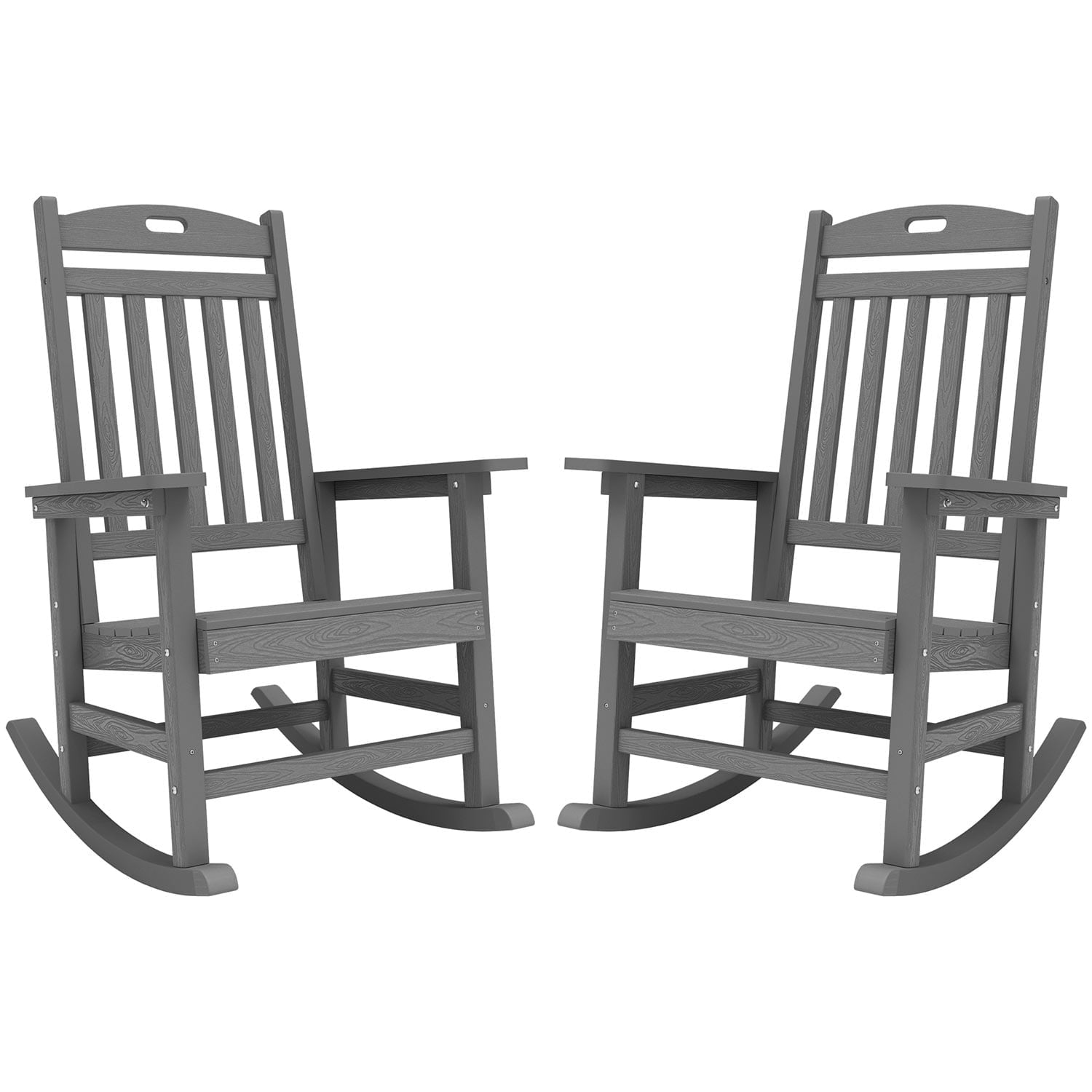 Walmart Outdor Rocking Chair WINSOON Outdoor Rocking Chair, Poly Lumber Patio Rocker Chair with High ...
