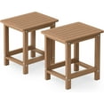 thumbnail image 1 of WINSOON Small Outside Adirondack Square Side Table,Single Layer Set Of 2 - Teak, 1 of 7