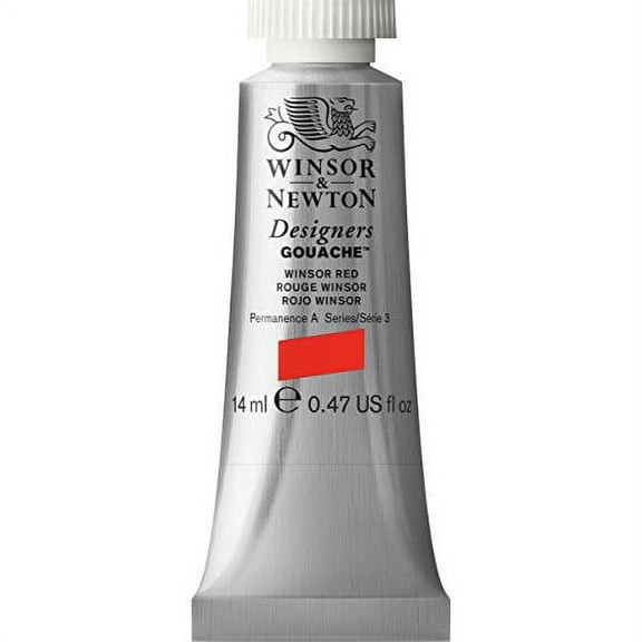WINSOR & NEWTON / COLART 0605726 DESIGNERS GOUACHE WINSOR RED 14ML