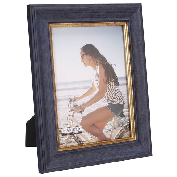 WINSTON NAVY SCOOP w GOLD Trim 5x7 frame - 5x7