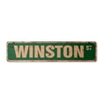 thumbnail image 1 of WINSTON Vintage Plastic Street Sign Childrens Name Room Sign | Indoor/Outdoor |  36" Wide, 1 of 4