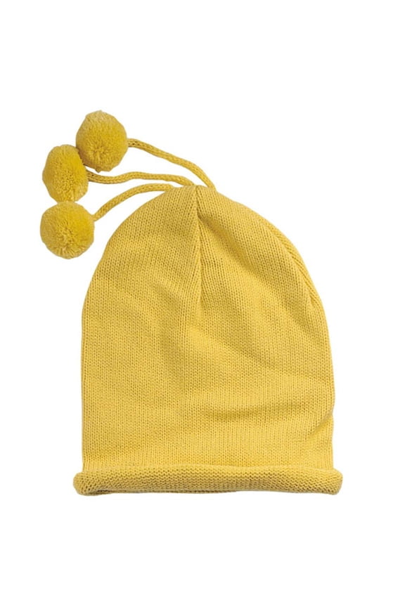 WINTER KNIT BEANIE STRING LIGHT - Yellow