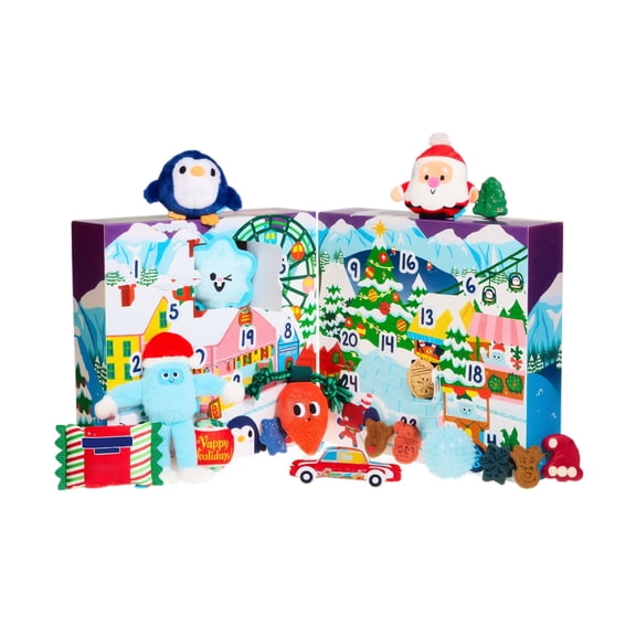 WINTER WOOFERLAND BARK Dog Advent Calendar 2026, 24 Days Christmas Countdown Blind Box Set, Includes Dog Chew Toys & Pet Treats, Xmas Holiday Surprise Gift for Puppy and Dogs