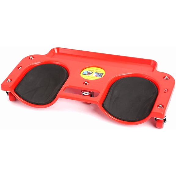 WINTOOLS Rolling Knee Creeper/Pads ABS High-Impact Frame with 5 Swivel Castors, Tool Tray Holder