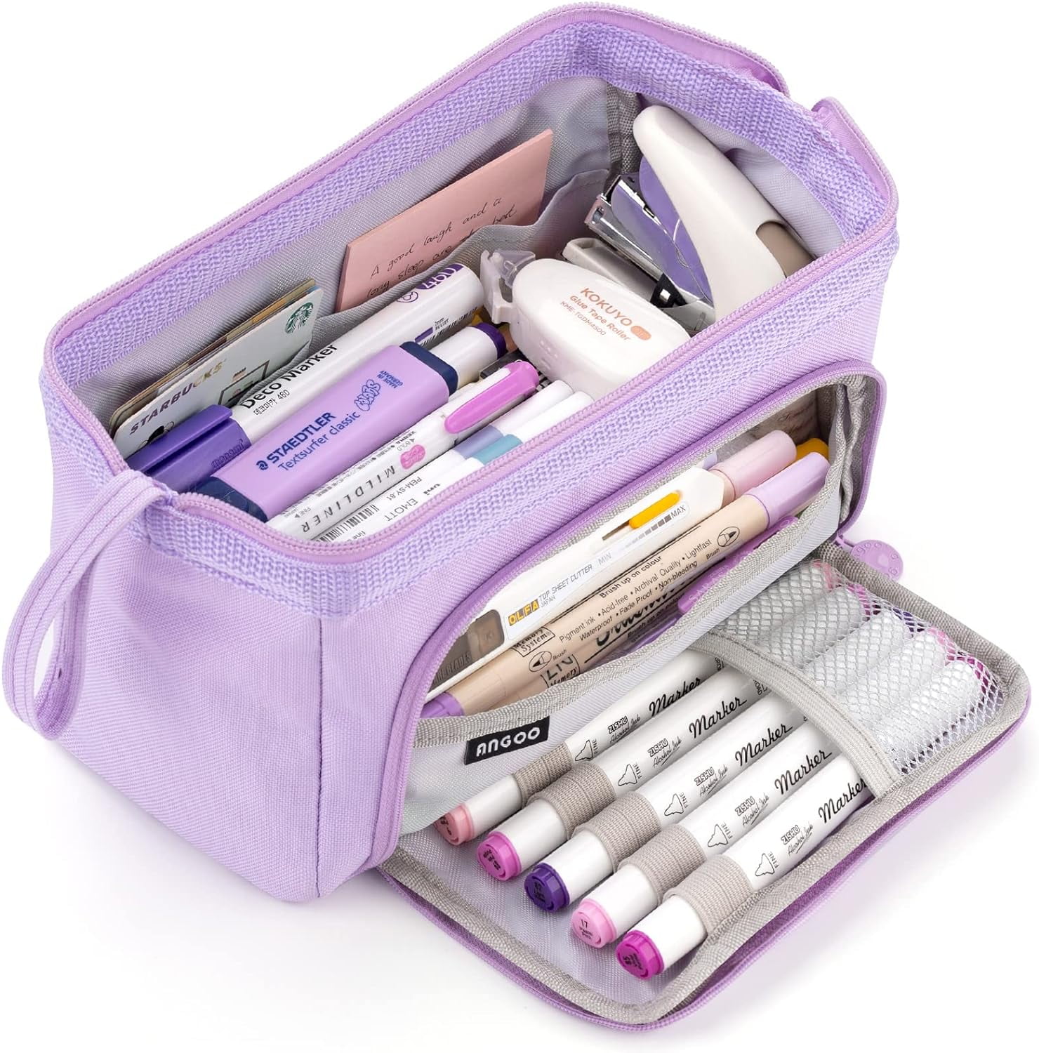 Wiomeask Purple Pencil Cases, 1 Count