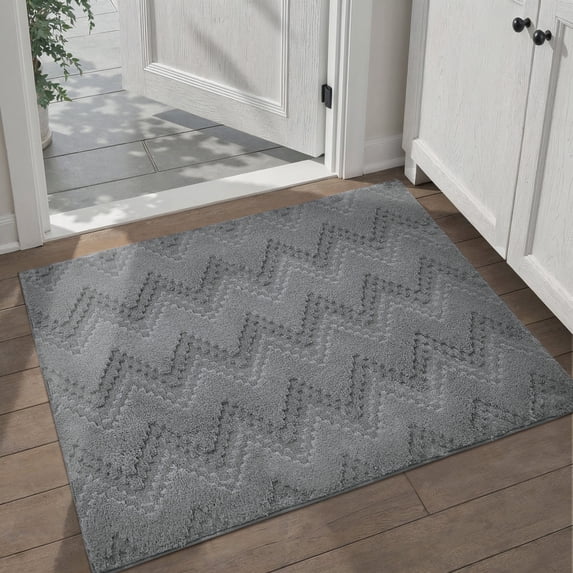 WIPONKEN 2x3 Area Rugs Jacquard Soft Cotton Plush for Living Room Bedroom Dining Room Office Farmhouse, Machine Washable Non Slip Modern Rug