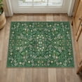 thumbnail image 1 of WIPONKEN 2x3 Area Rugs Morris Carpet for Living Room Bedroom Dining Room Office Farmhouse, Machine Washable Non Slip Vintage Persia Rug Green, 1 of 7