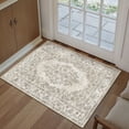 thumbnail image 1 of WIPONKEN 2x3 Area Rugs for Living Room Bedroom Dining Room Office Farmhouse, Machine Washable Non Slip Vintage Persia Rug Beige, 1 of 6