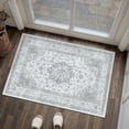 thumbnail image 1 of WIPONKEN 2x3 Area Rugs for Living Room Bedroom Dining Room Office Farmhouse, Machine Washable Non Slip Vintage Persia Rug Gray, 1 of 7