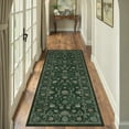 thumbnail image 1 of WIPONKEN 2x6 Runner Rugs Morris Carpet for Living Room Bedroom Dining Room Office Farmhouse, Machine Washable Non Slip Vintage Persia Rug Green, 1 of 6