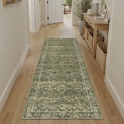 WIPONKEN 2x6 Runner Rugs for Living Room Bedroom Dining Room Office Traditional Oriental Machine Washable Non Slip Farmhouse Farmhouse Vintange Persia Rug