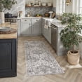 thumbnail image 1 of WIPONKEN 2x6 Runner Rugs for Living Room Bedroom Dining Room Office Farmhouse, Machine Washable Non Slip Vintage Persia Rug Black, 1 of 7