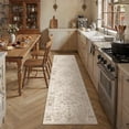 thumbnail image 1 of WIPONKEN 2x8 Runner Rugs for Living Room Bedroom Dining Room Office Farmhouse, Machine Washable Non Slip Vintage Persia Rug Beige, 1 of 5