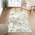 thumbnail image 1 of WIPONKEN 3x5 Area Rug for Living Room and Bedroom, Washable Modern Abstract Low-Pile Mat with Non-Slip Backing, 1 of 7