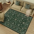 thumbnail image 1 of WIPONKEN 3x5 Area Rugs Morris Carpet for Living Room Bedroom Dining Room Office Farmhouse, Machine Washable Non Slip Vintage Persia Rug Green, 1 of 6