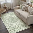 thumbnail image 1 of WIPONKEN 3x5 Area Rugs for Living Room Bedroom Dining Room Office Farmhouse, Machine Washable Non Slip Vintage Persia Rug Green, 1 of 7