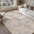 thumbnail image 1 of WIPONKEN 5x7 Area Rugs Morris Carpet for Living Room Bedroom Dining Room Office Farmhouse, Machine Washable Non Slip Vintage Persia Rug Blue, 1 of 5